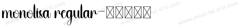 monolisa regular字体转换
